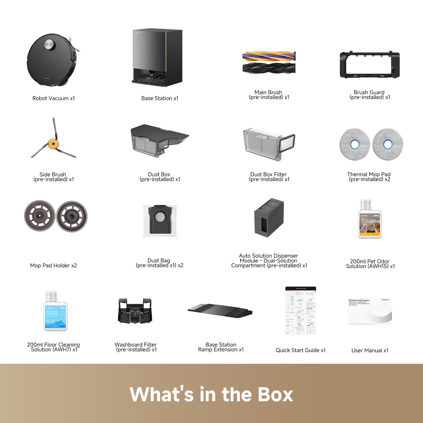 Dreame X60 Ultra – Robotdammsugare med basstation Svart
