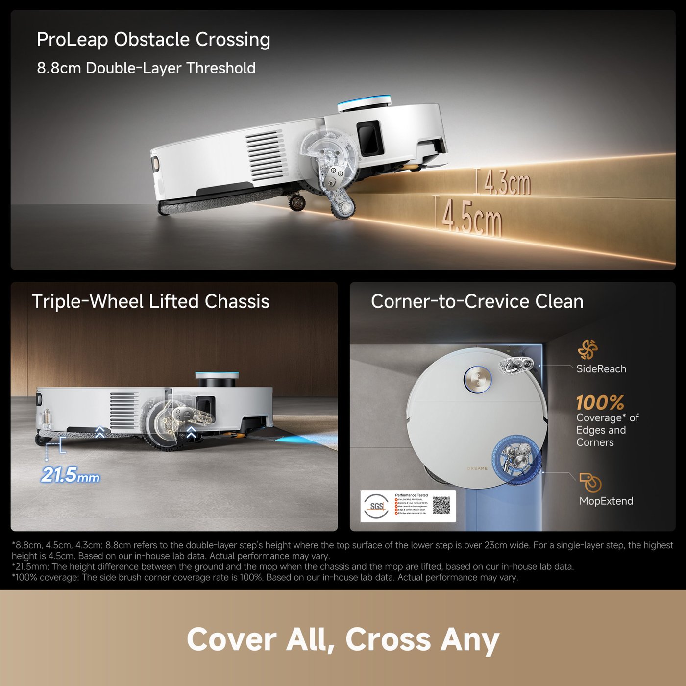 Dreame X60 Ultra – Robotdammsugare med basstation Vit