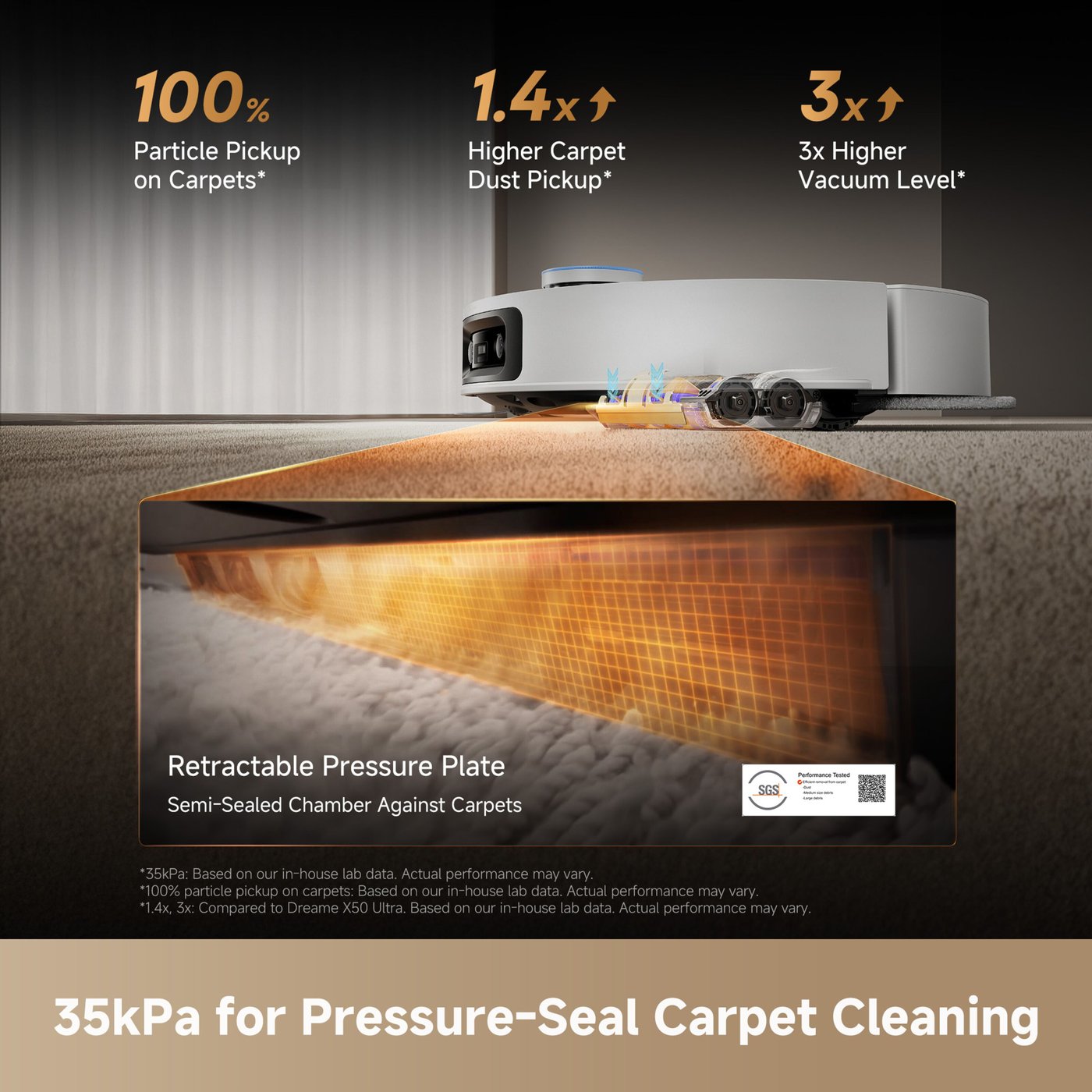 Dreame X60 Ultra – Robotdammsugare med basstation Vit