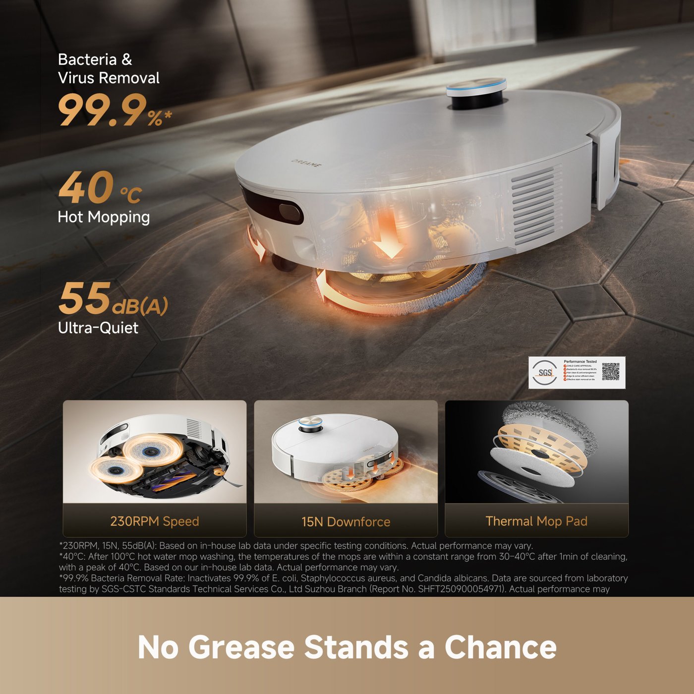 Dreame X60 Ultra – Robotdammsugare med basstation Vit