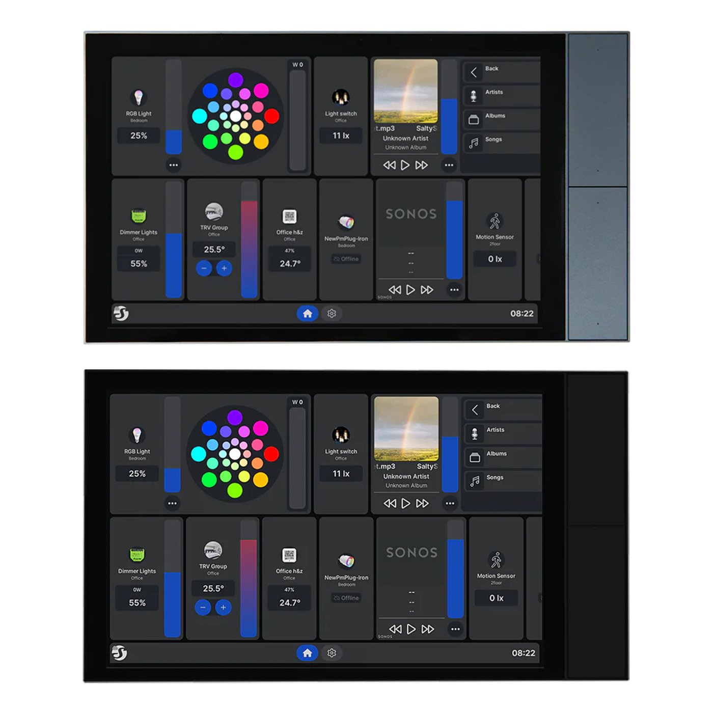 Shelly Wall Display XL smart kontrollpanel Grå
