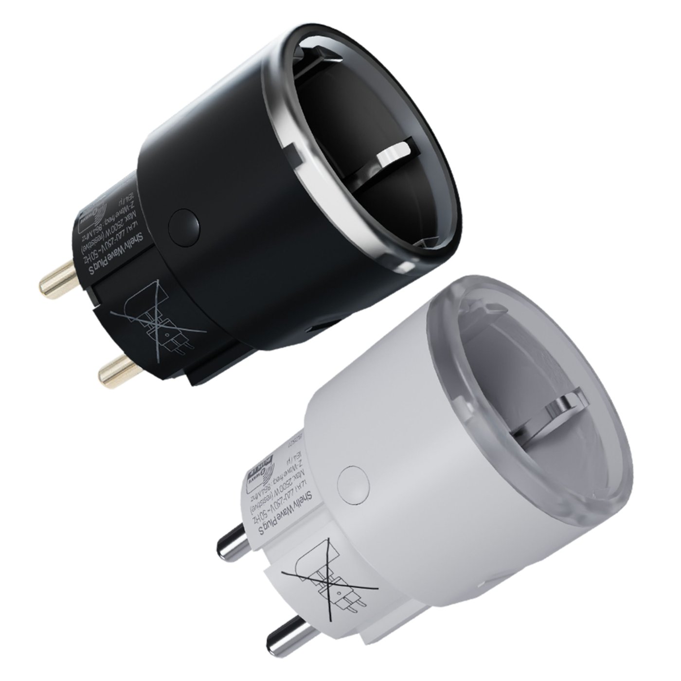 Shelly Wave Plug S LR – smart Z-Wave-plugg med energimätning Svart