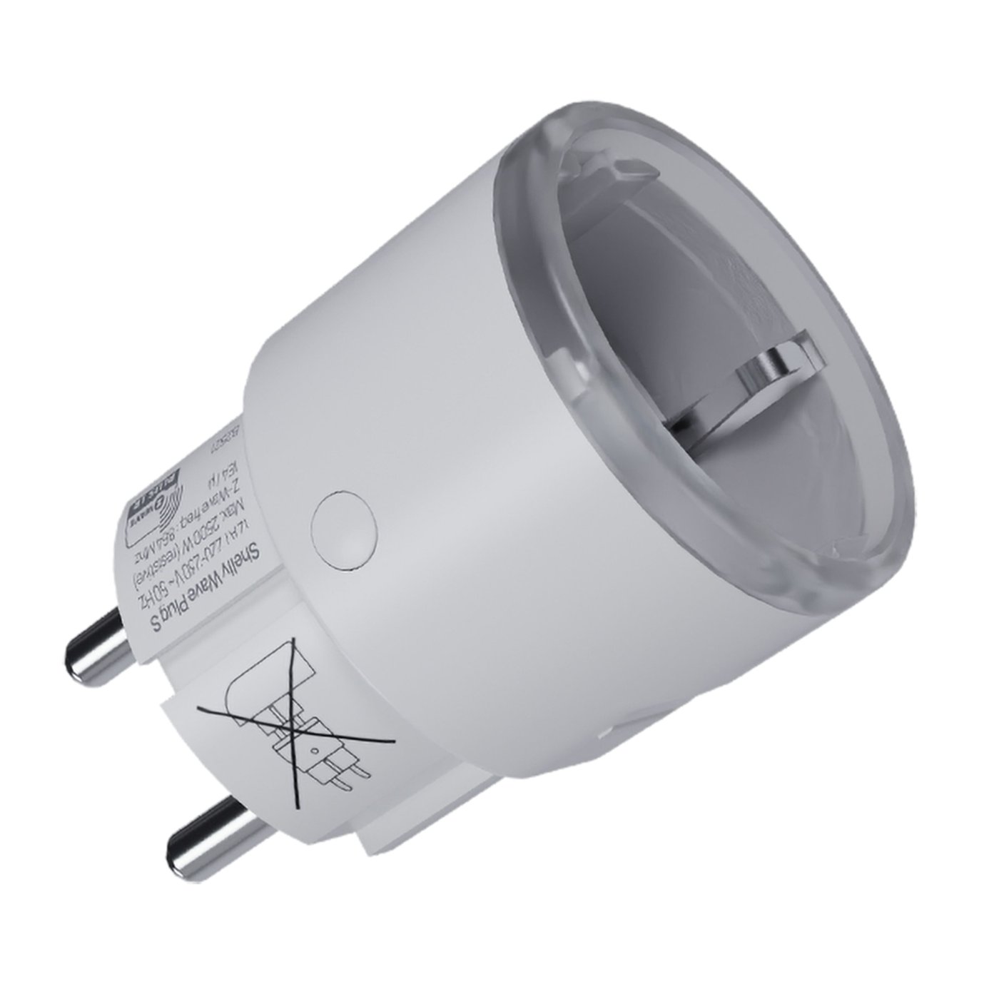 Shelly Wave Plug S LR – smart Z-Wave-plugg med energimåling Svart