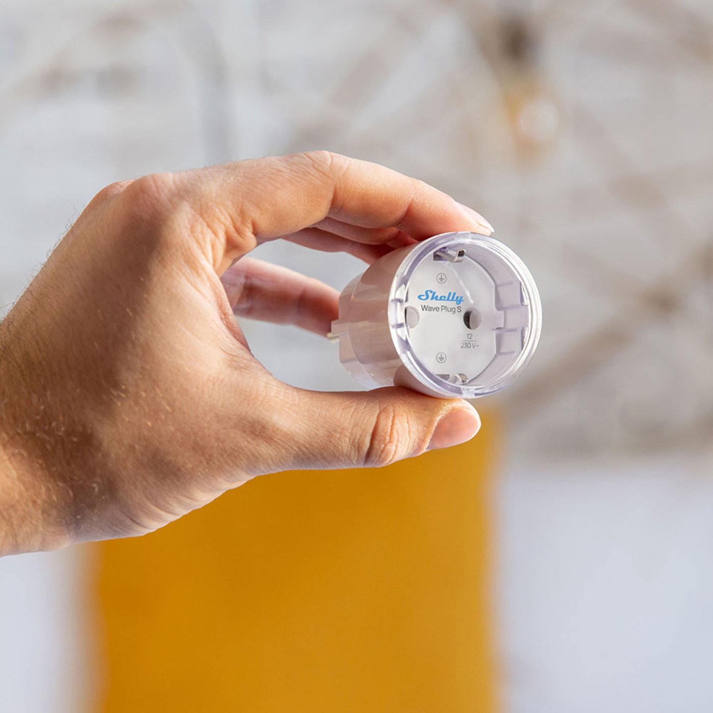 Shelly Wave Plug S LR – smart Z-Wave-plugg med energimätning Svart