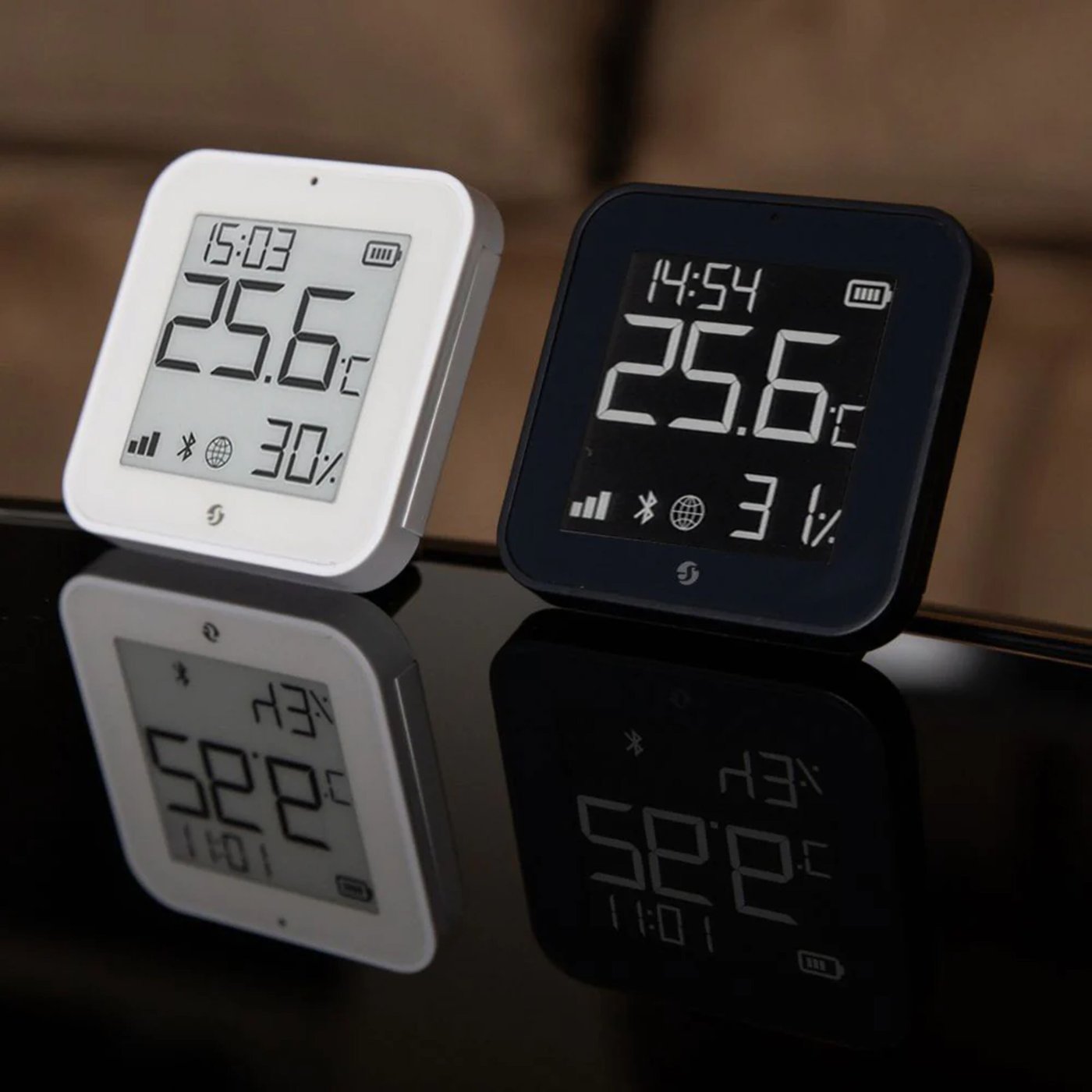 Shelly BLU H&T Display ZB sensor Svart