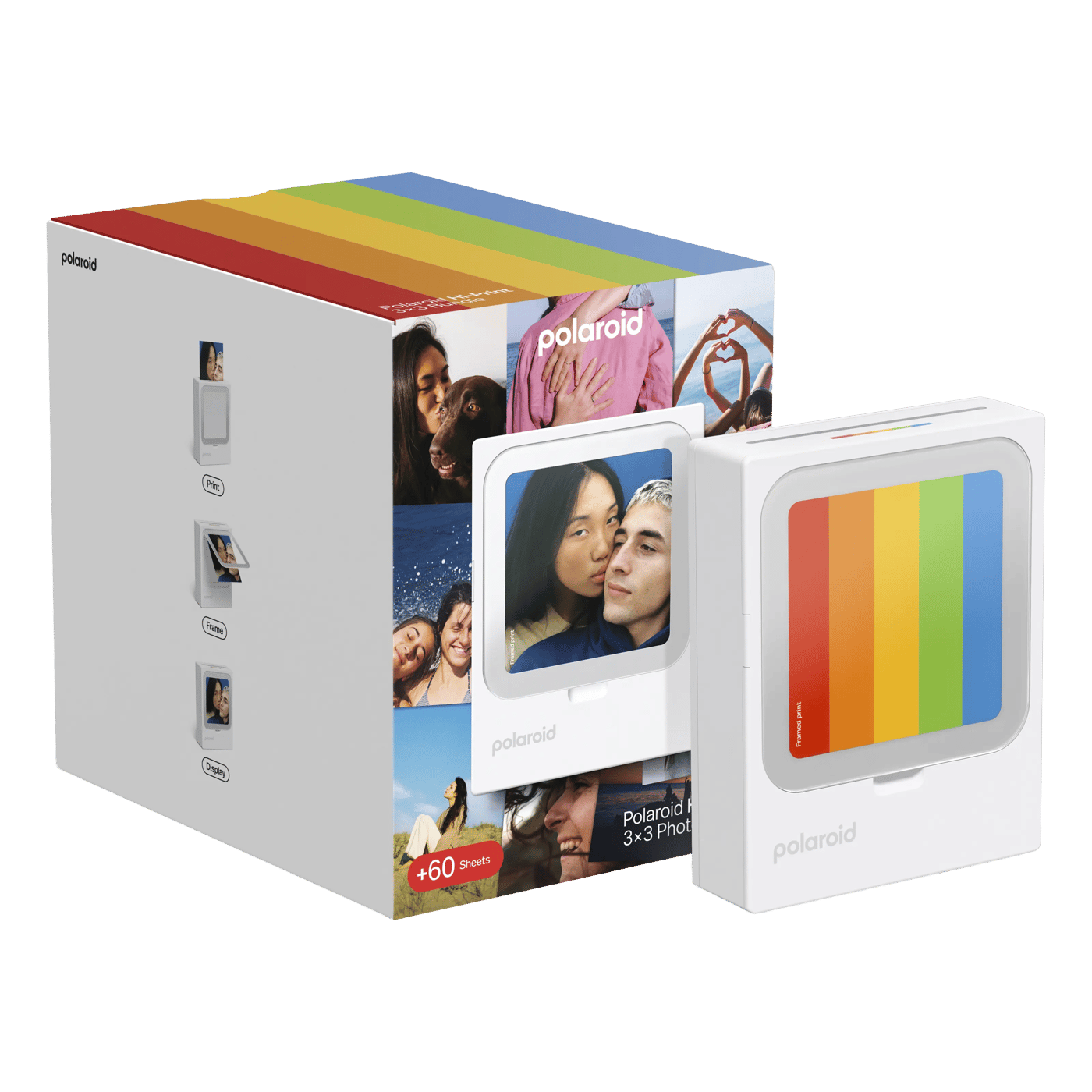 Polaroid Hi-Print 3×3 Photo Printer – bærbar fotoskriver + 60 ark