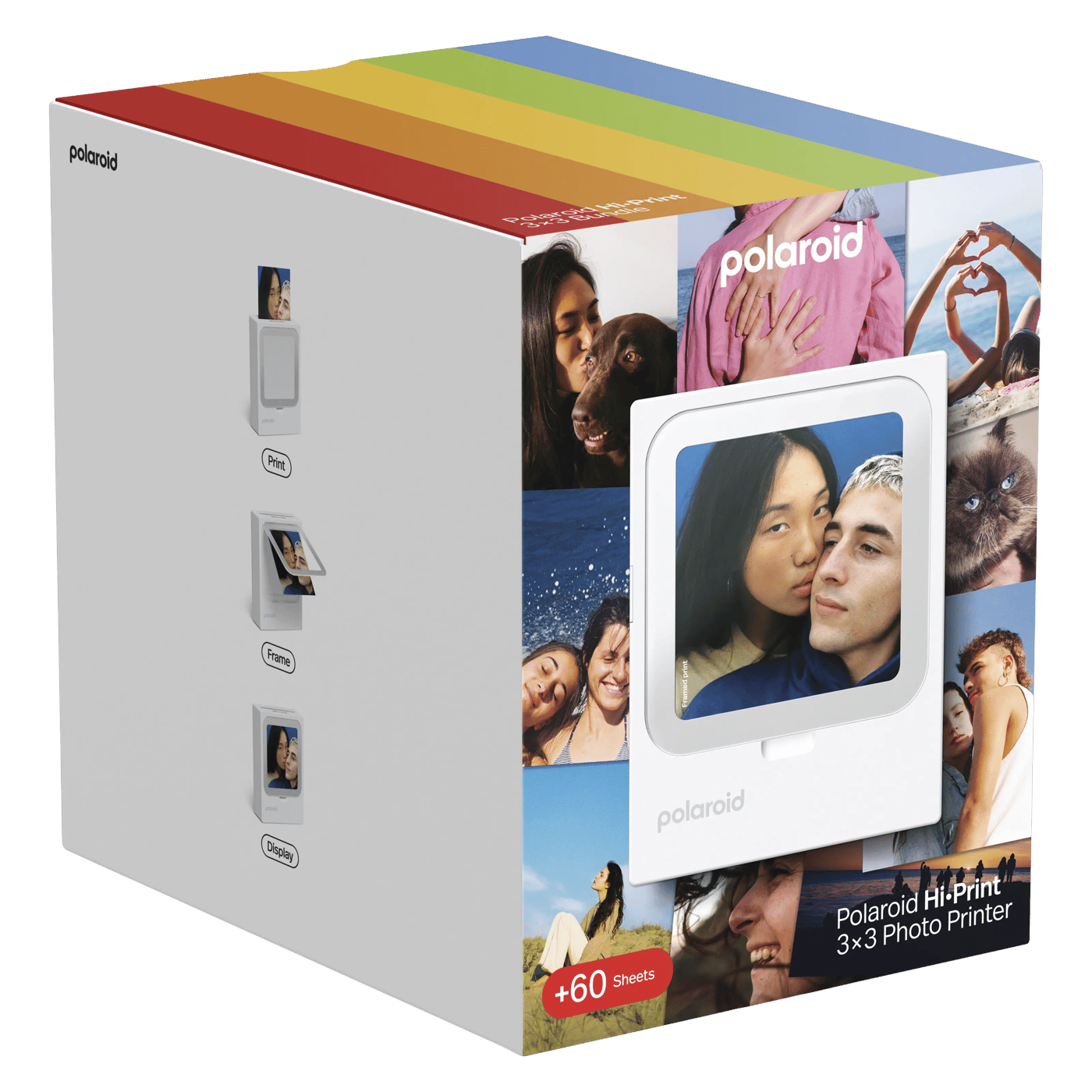 Polaroid Hi-Print 3×3 Photo Printer – portabel fotoskrivare + 60 ark