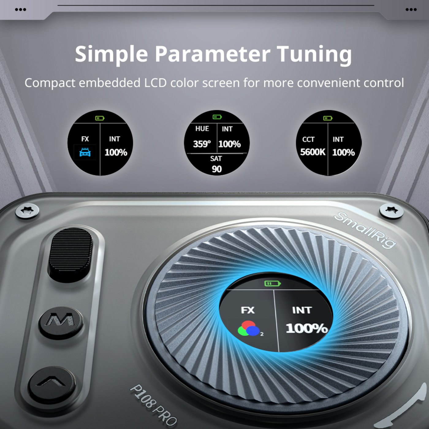 SmallRig Vibe P108 Pro mini-LED-videolampa