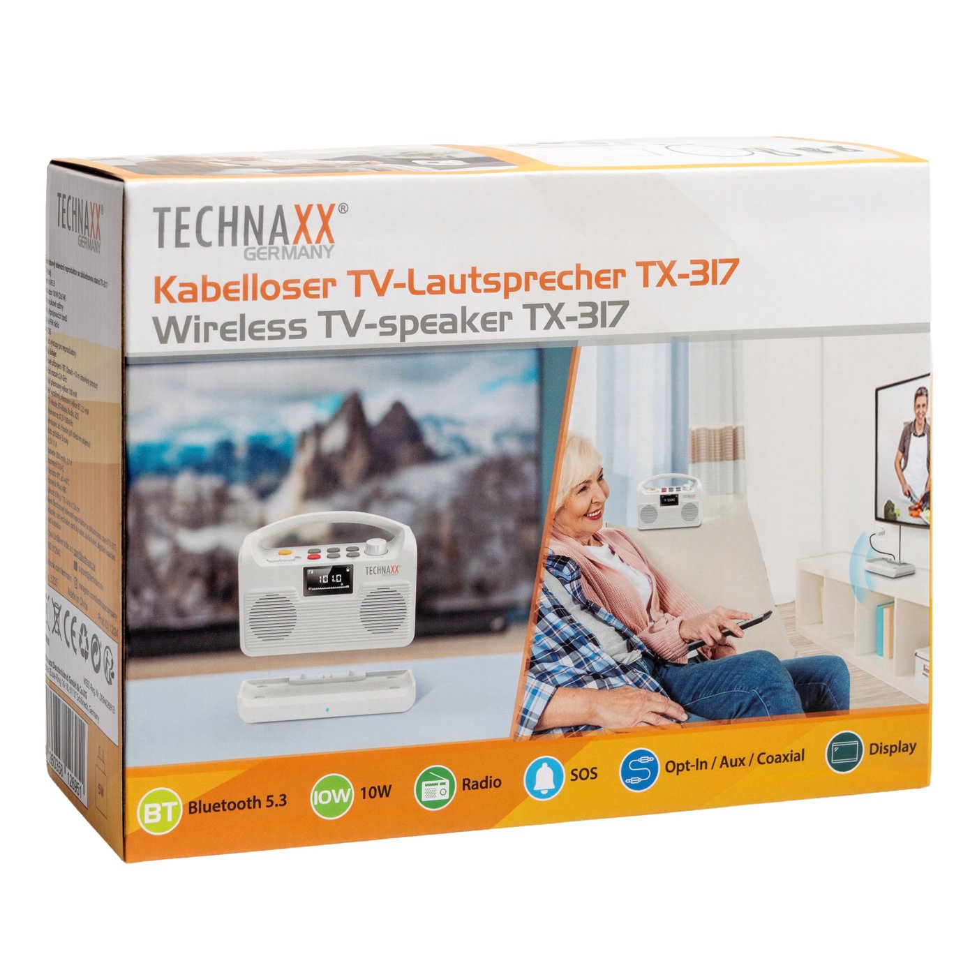 TECHNAXX Trådløs TV-høyttaler TX-317