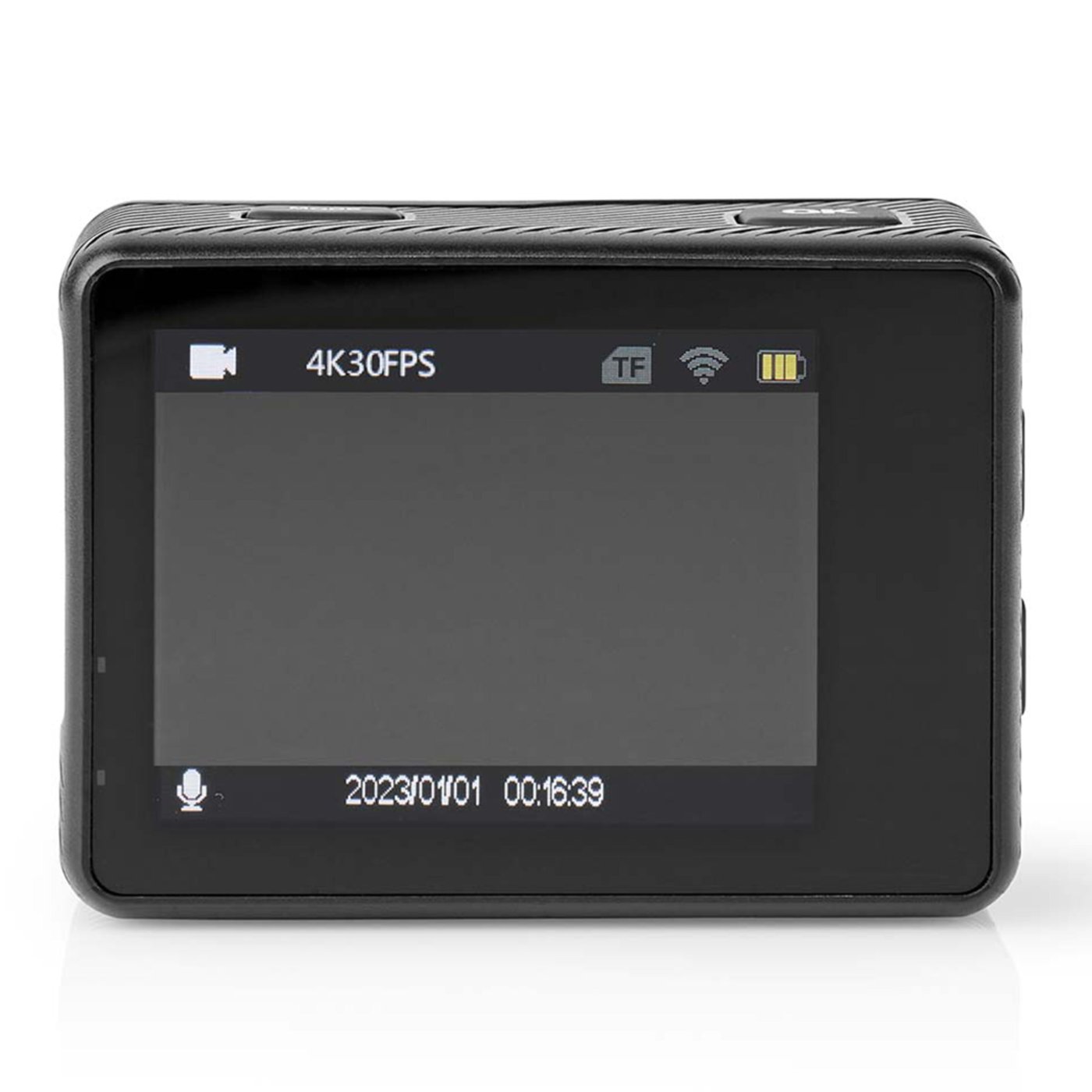 Nedis 4K-actionkamera med två skärmar