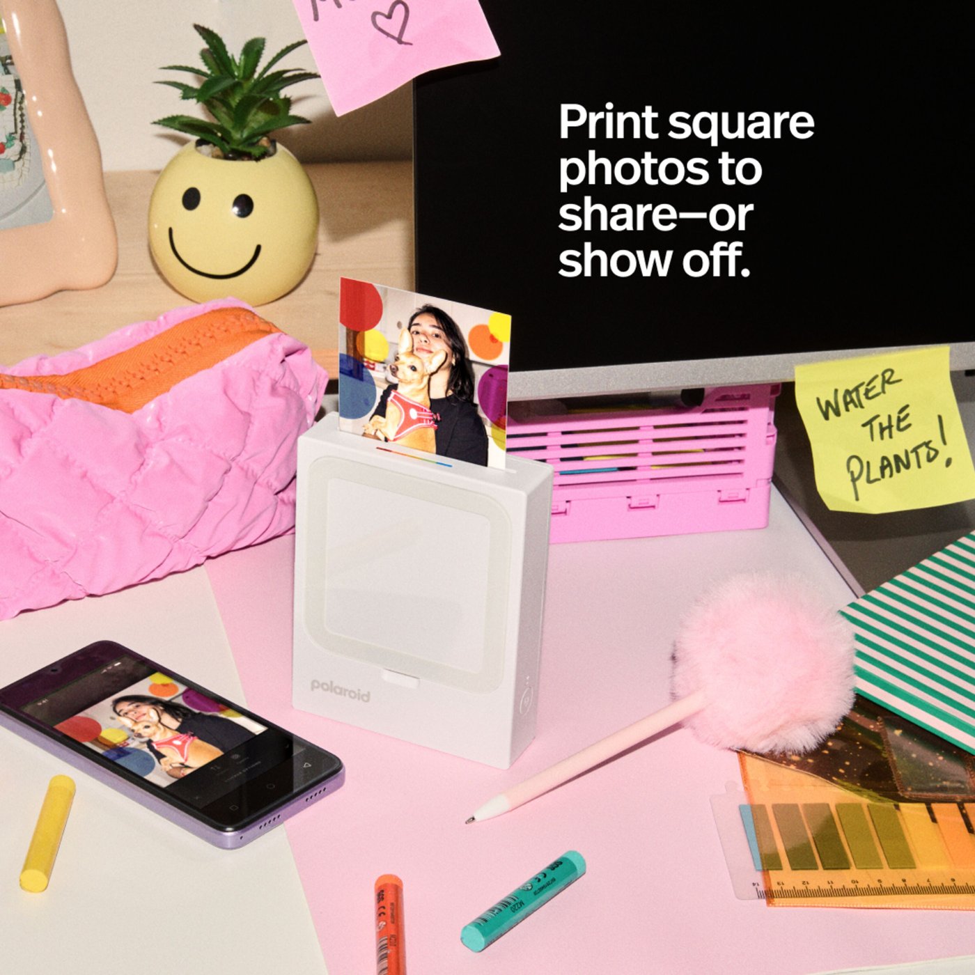 Polaroid Hi-Print 3×3 Photo Printer – portabel fotoskrivare med 60 ark + 10 sheets