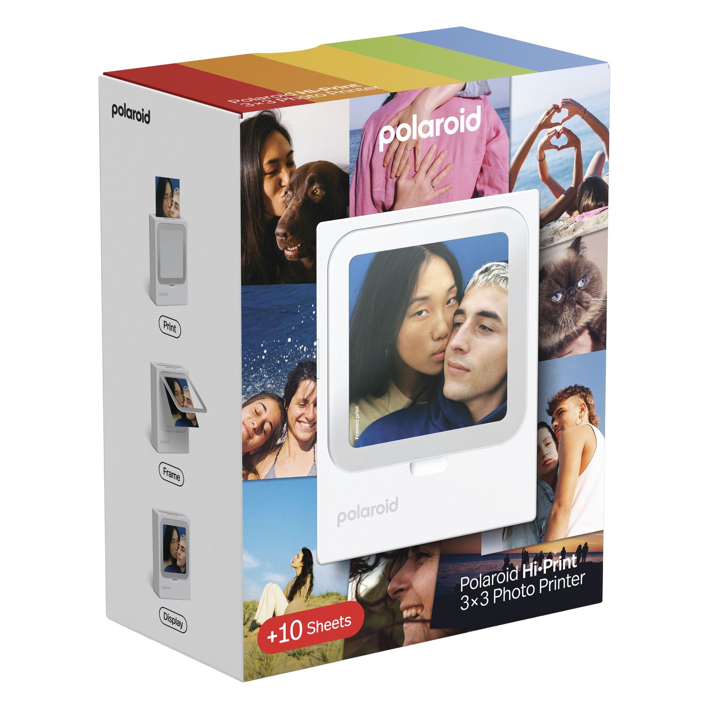 Polaroid Hi-Print 3×3 Photo Printer – portabel fotoskrivare med 60 ark + 10 sheets