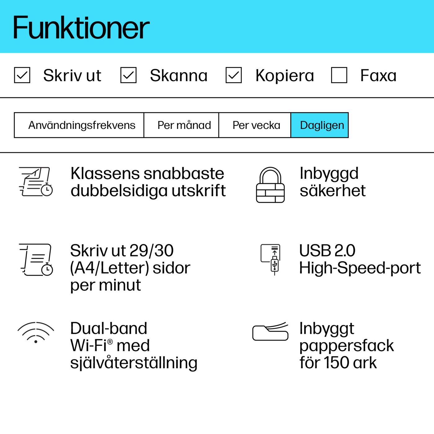 HP LaserJet MFP M234dw multifunktionsskrivare Trådlös