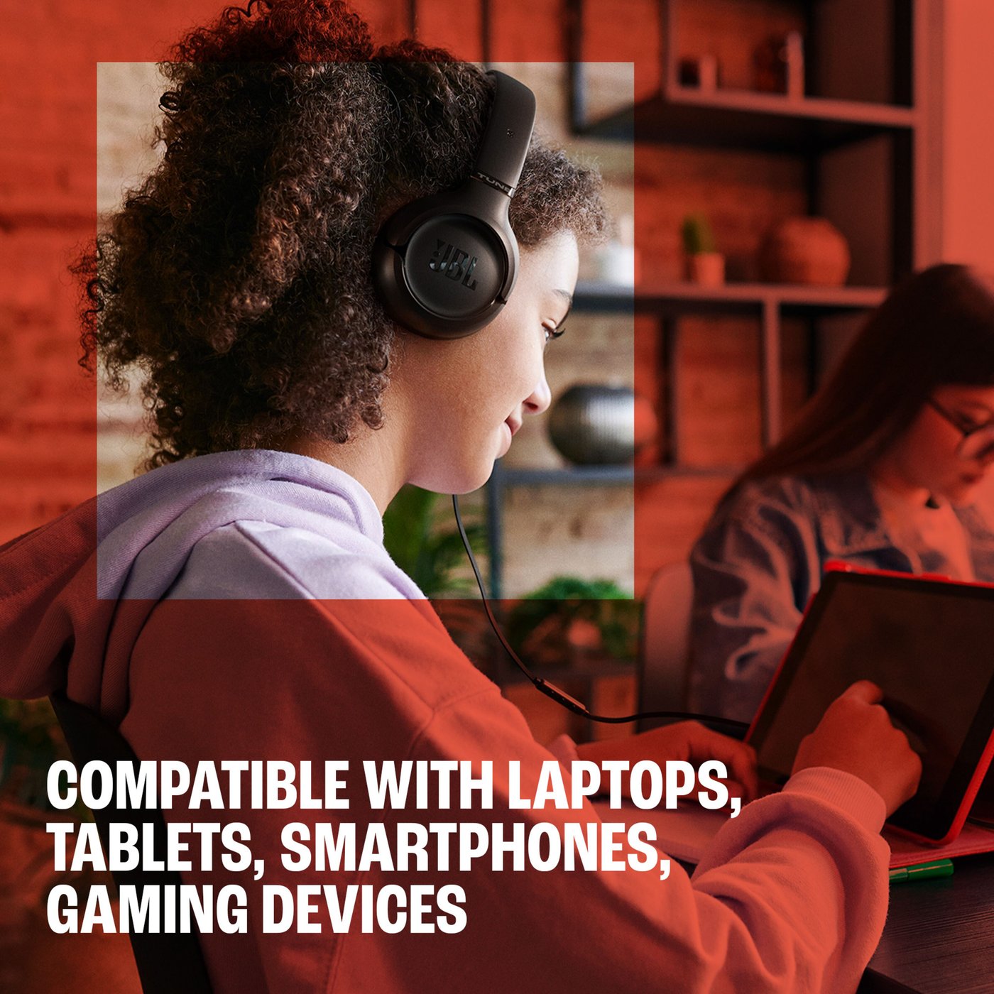 JBL Tune 530C USB-C on-ear-hodetelefoner Svart