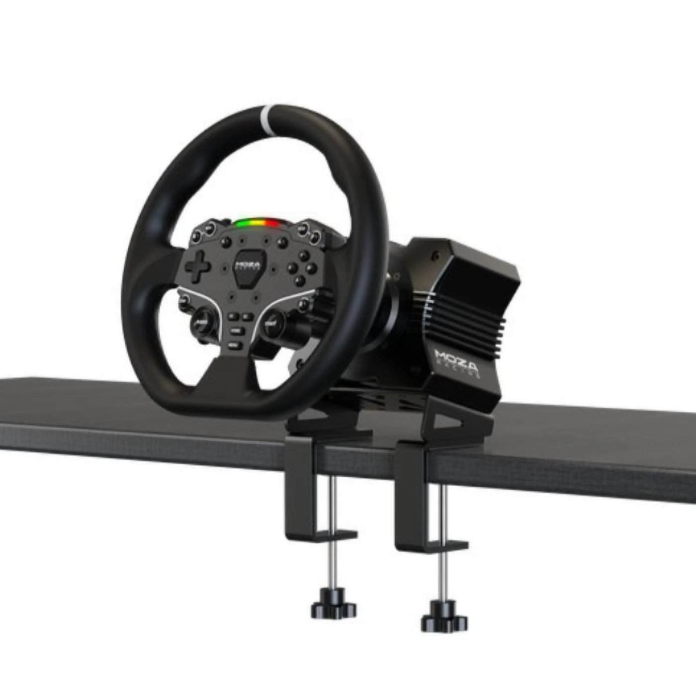 MOZA Racing R5 racingsimulator med ratt och pedaler