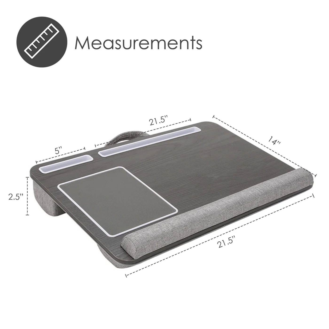Desire2 Laptopställ för knät Vänsterhänt