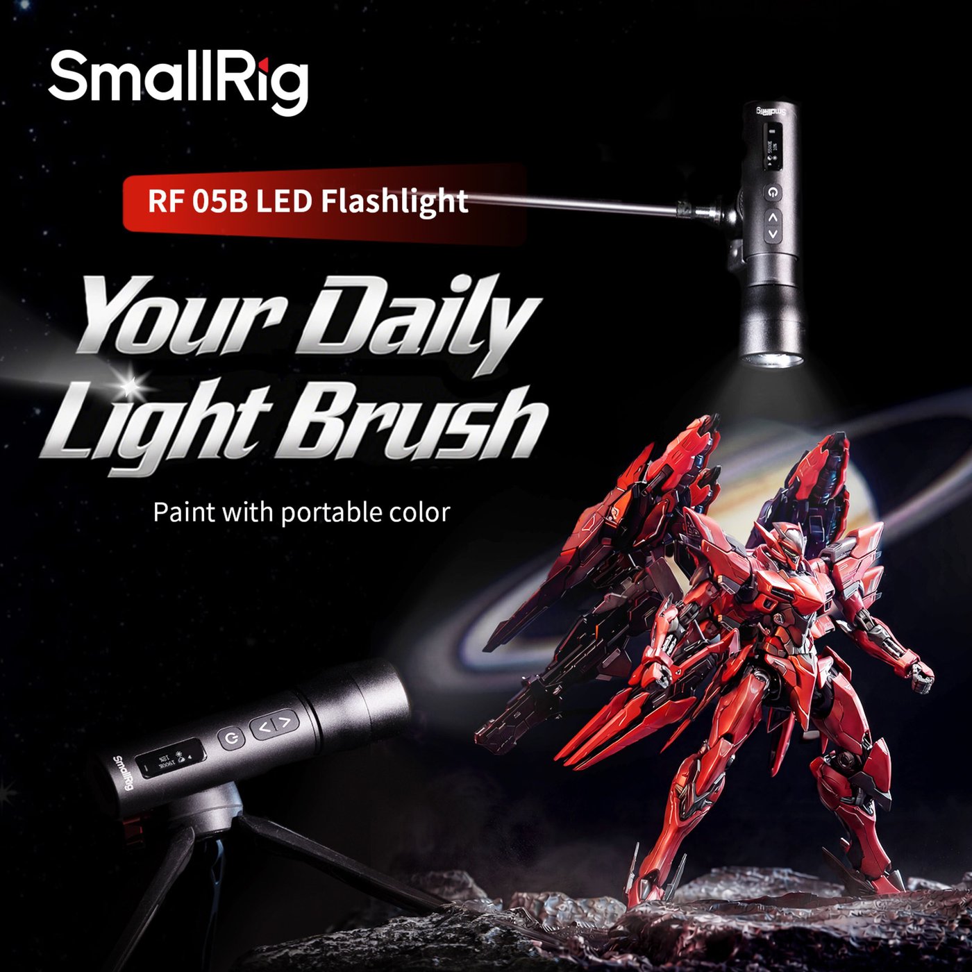 SmallRig RF 05B portabel LED-videolampe med zoom