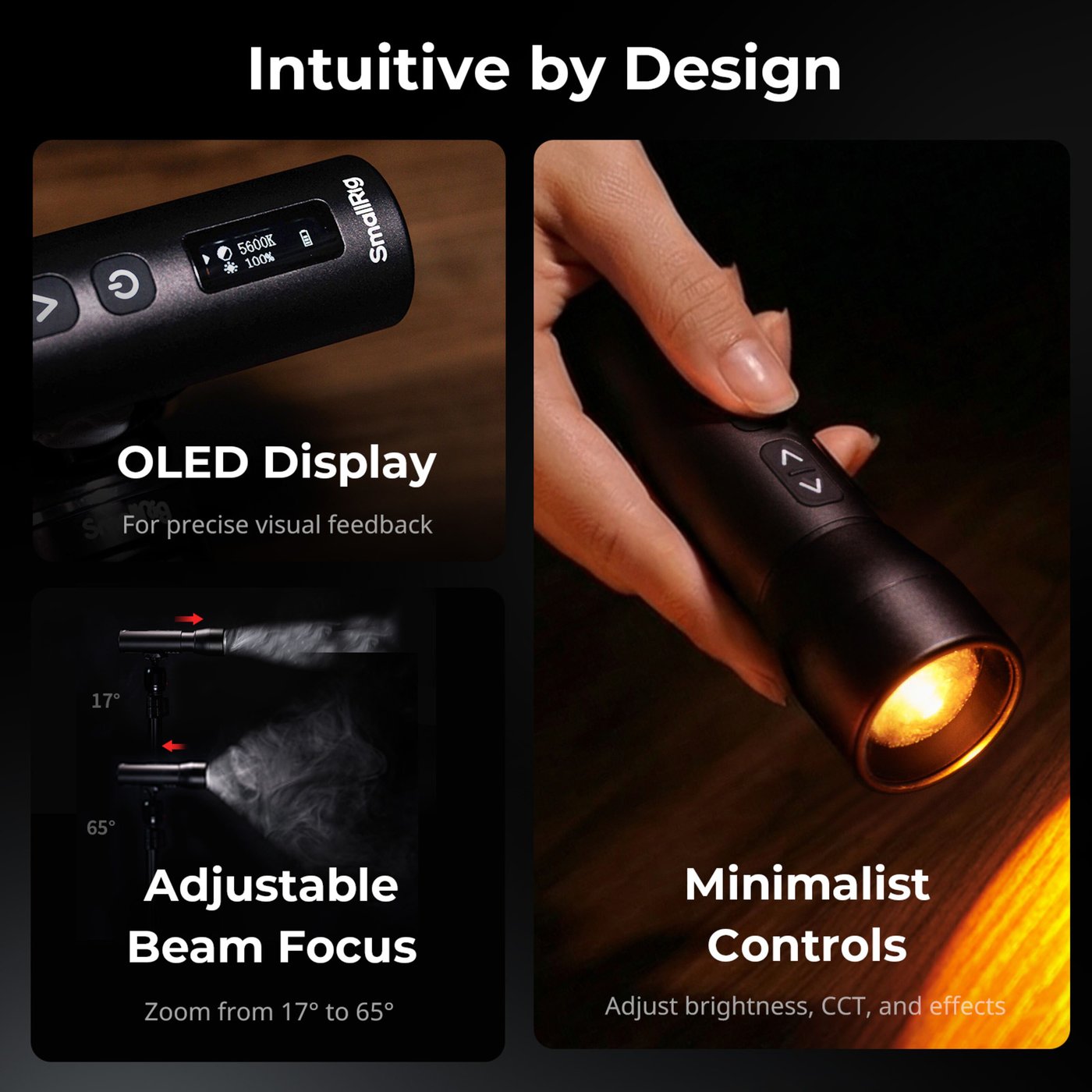 SmallRig RF 05B portabel LED-videolampe med zoom