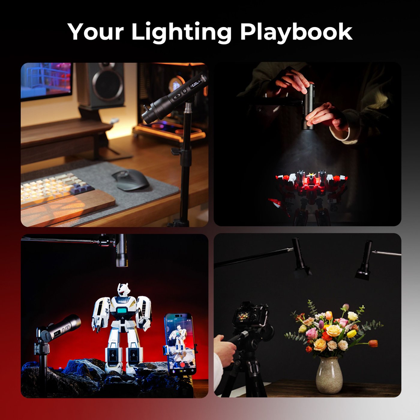 SmallRig RF 05B portabel LED-videolampe med zoom