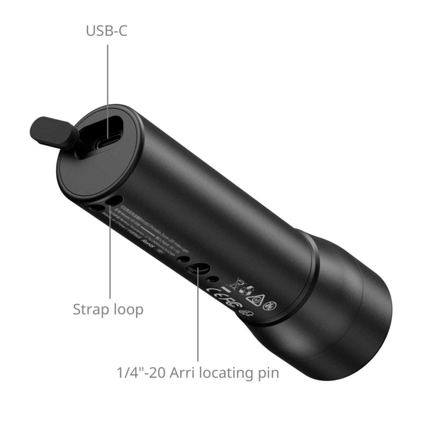 SmallRig RF 05B portabel LED-videolampe med zoom