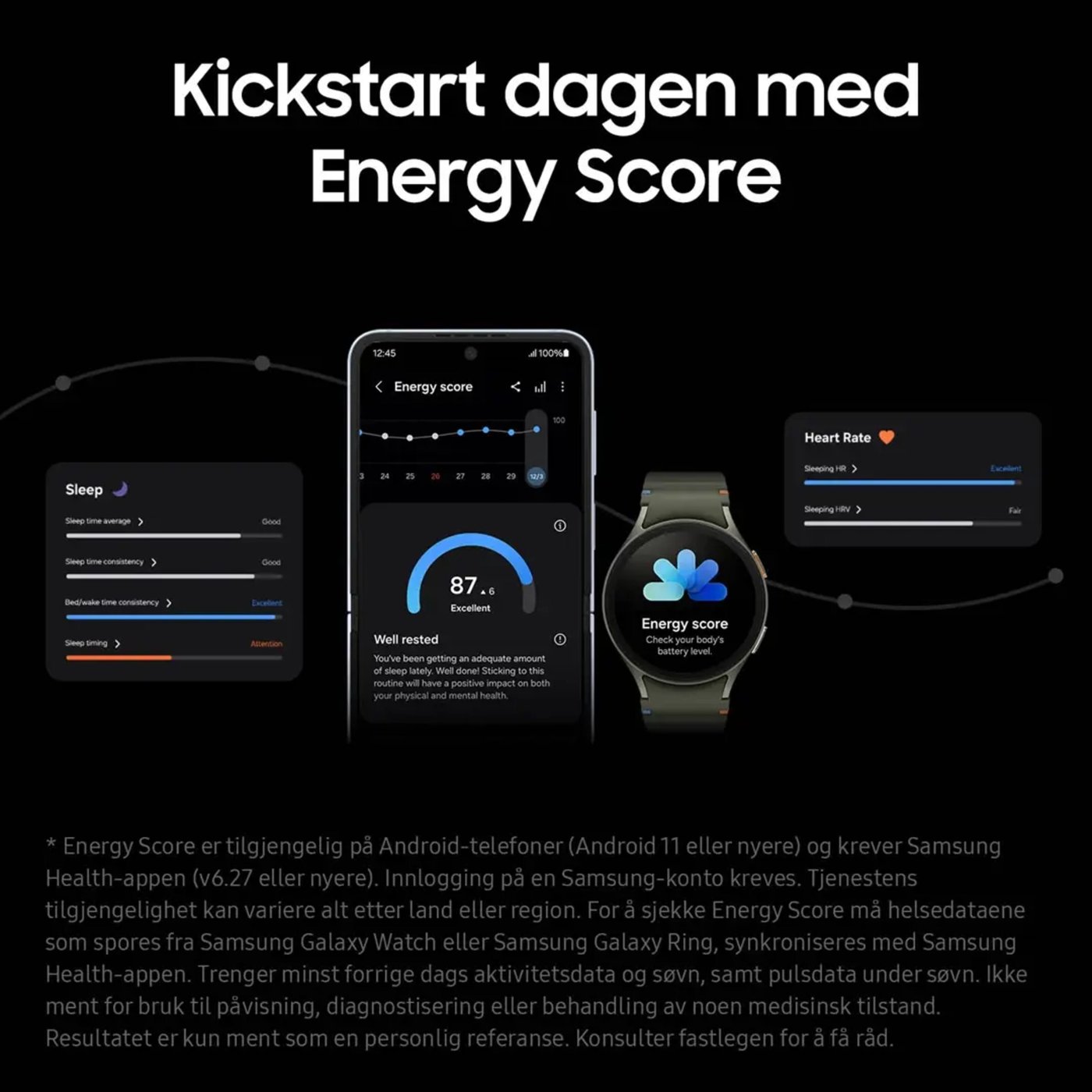 Samsung Galaxy Watch7 44 mm Bluetooth Sølv