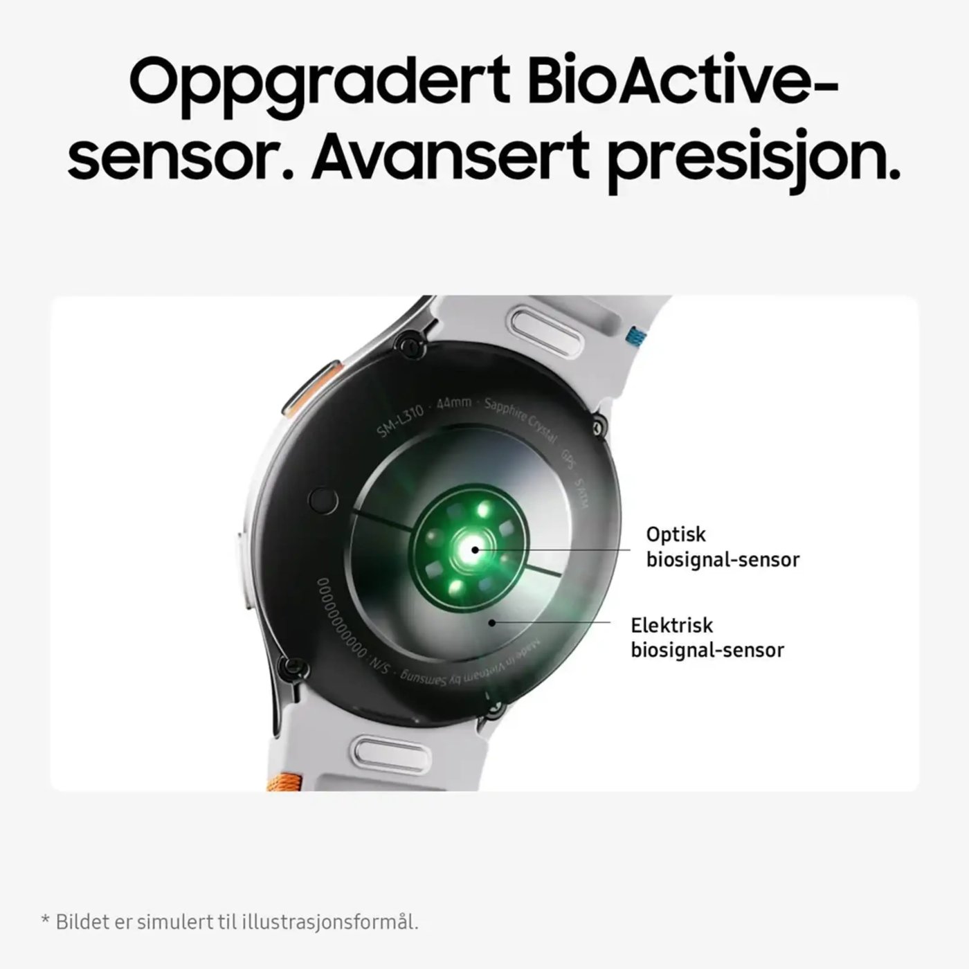 Samsung Galaxy Watch7 44 mm Bluetooth Sølv