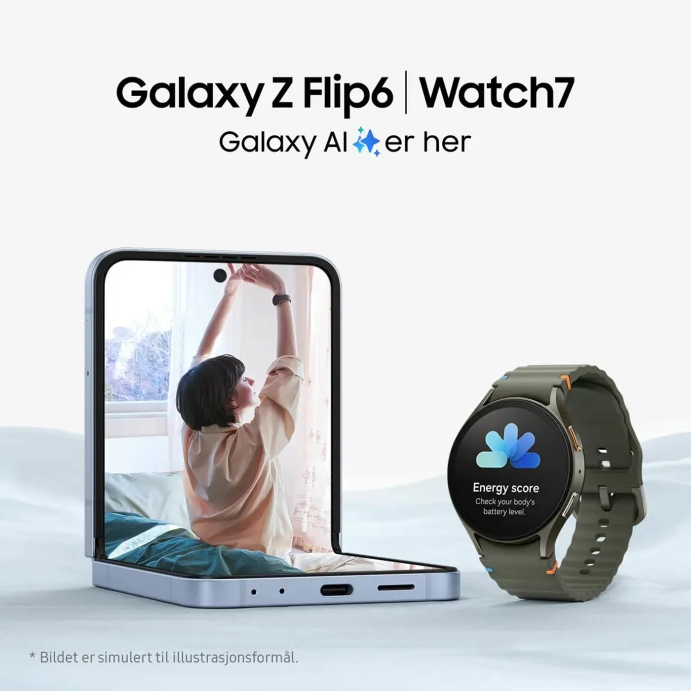 Samsung Galaxy Watch7 44 mm Bluetooth Sølv