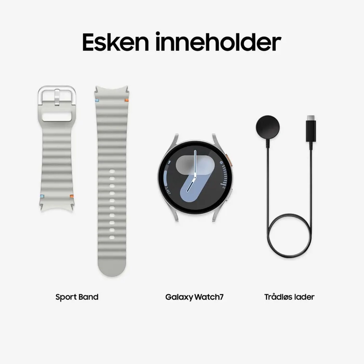 Samsung Galaxy Watch7 44 mm Bluetooth Sølv