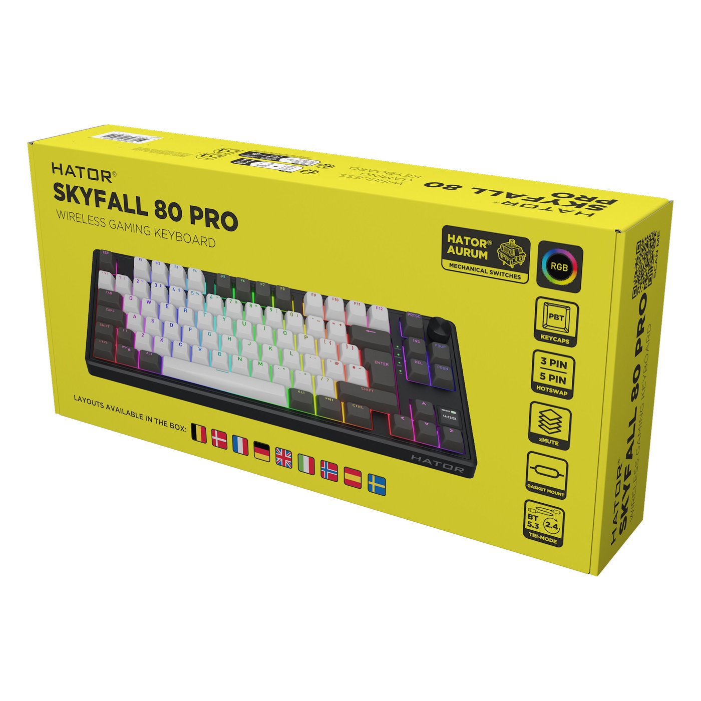 HATOR Skyfall 80 PRO trådløst gamingtastatur