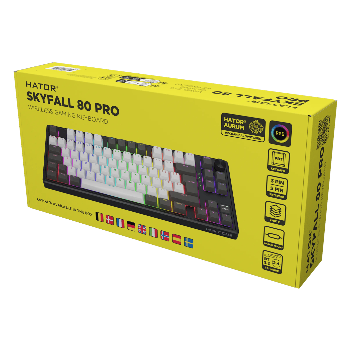 HATOR Skyfall 80 PRO trådløst gamingtastatur