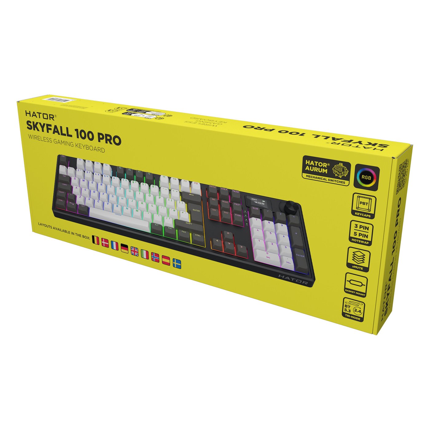 HATOR Skyfall 100 Pro trådløst gamingtastatur