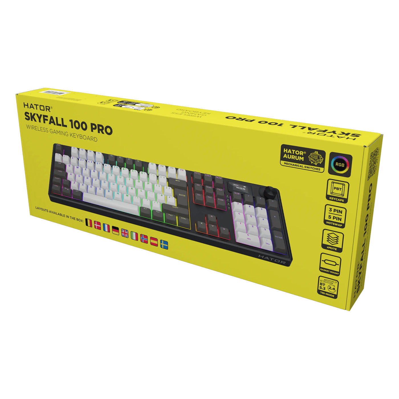 HATOR Skyfall 100 Pro trådløst gamingtastatur