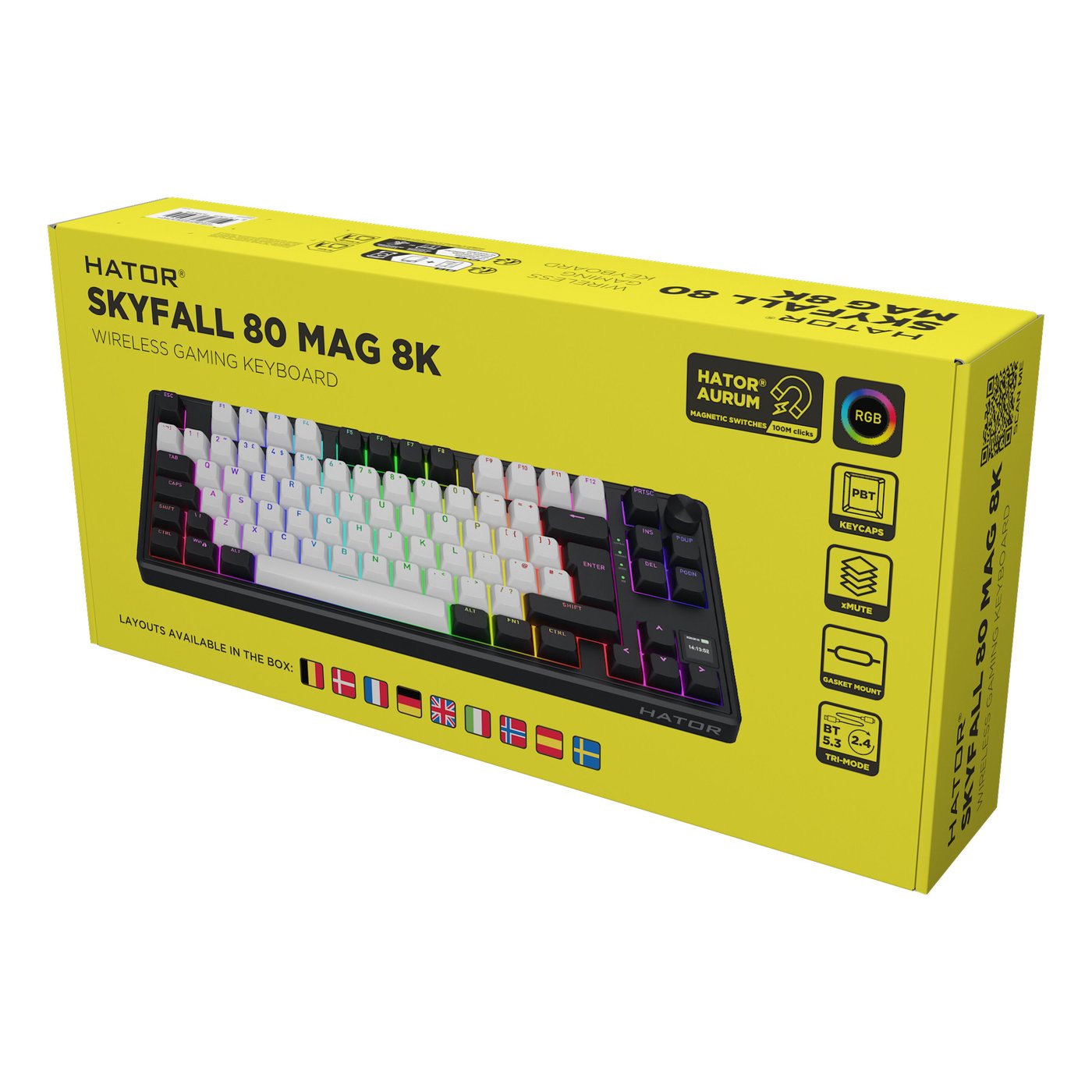 HATOR Skyfall 80 MAG Ultima 8K trådløst gamingtastatur