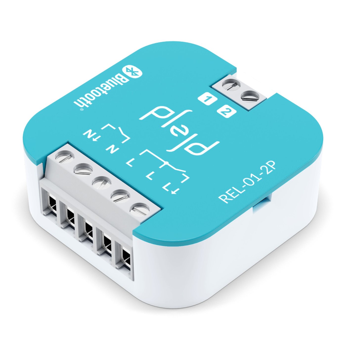 Plejd REL-01-2P relä med 1- och 2-polig brytning