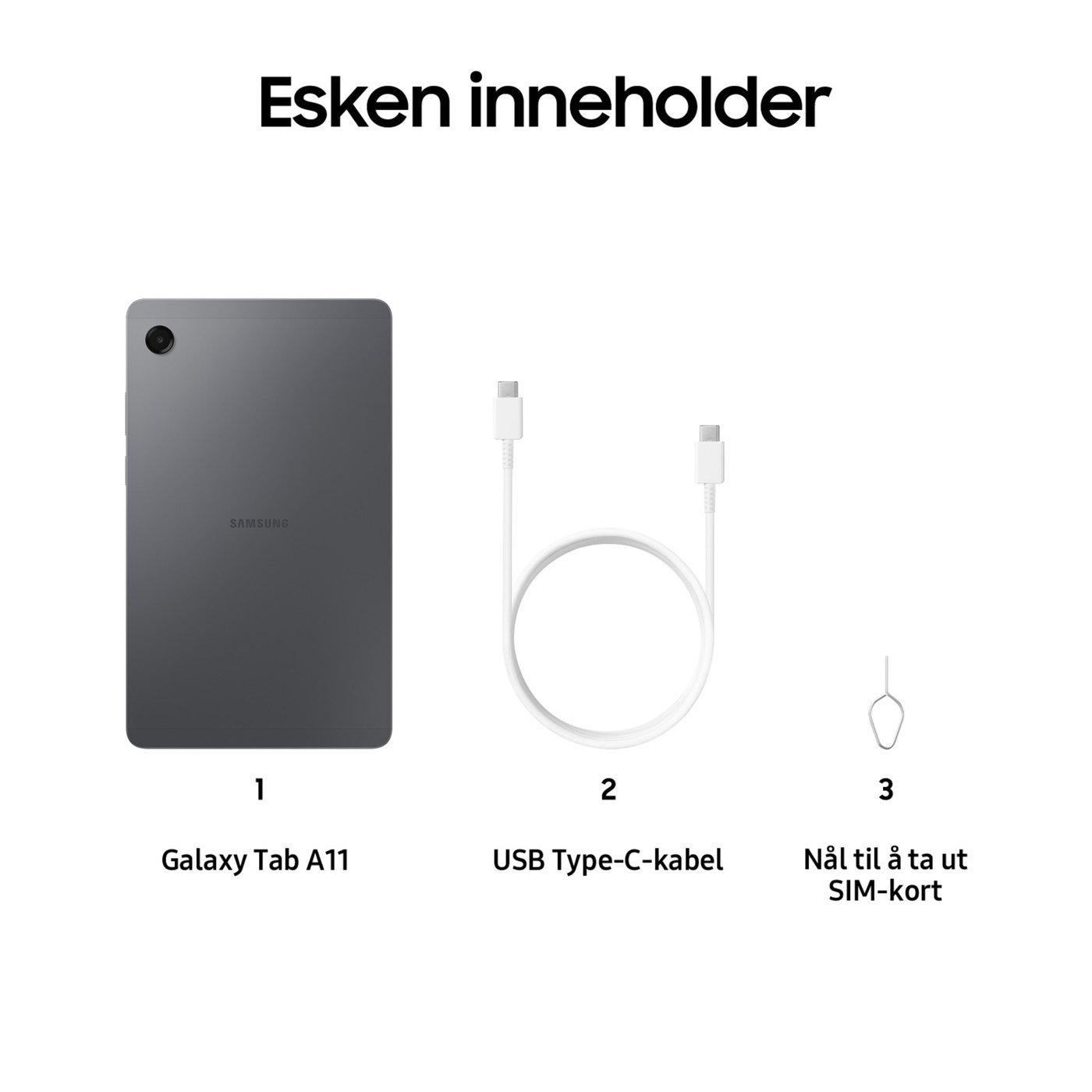 Samsung Galaxy Tab A11 8,7" nettbrett LTE 64 GB