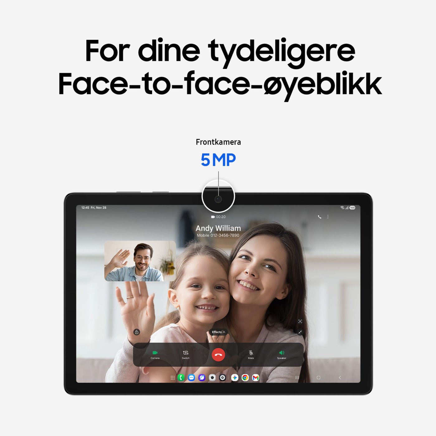 Samsung Galaxy Tab A11+ 8,7" nettbrett 5G 128 GB