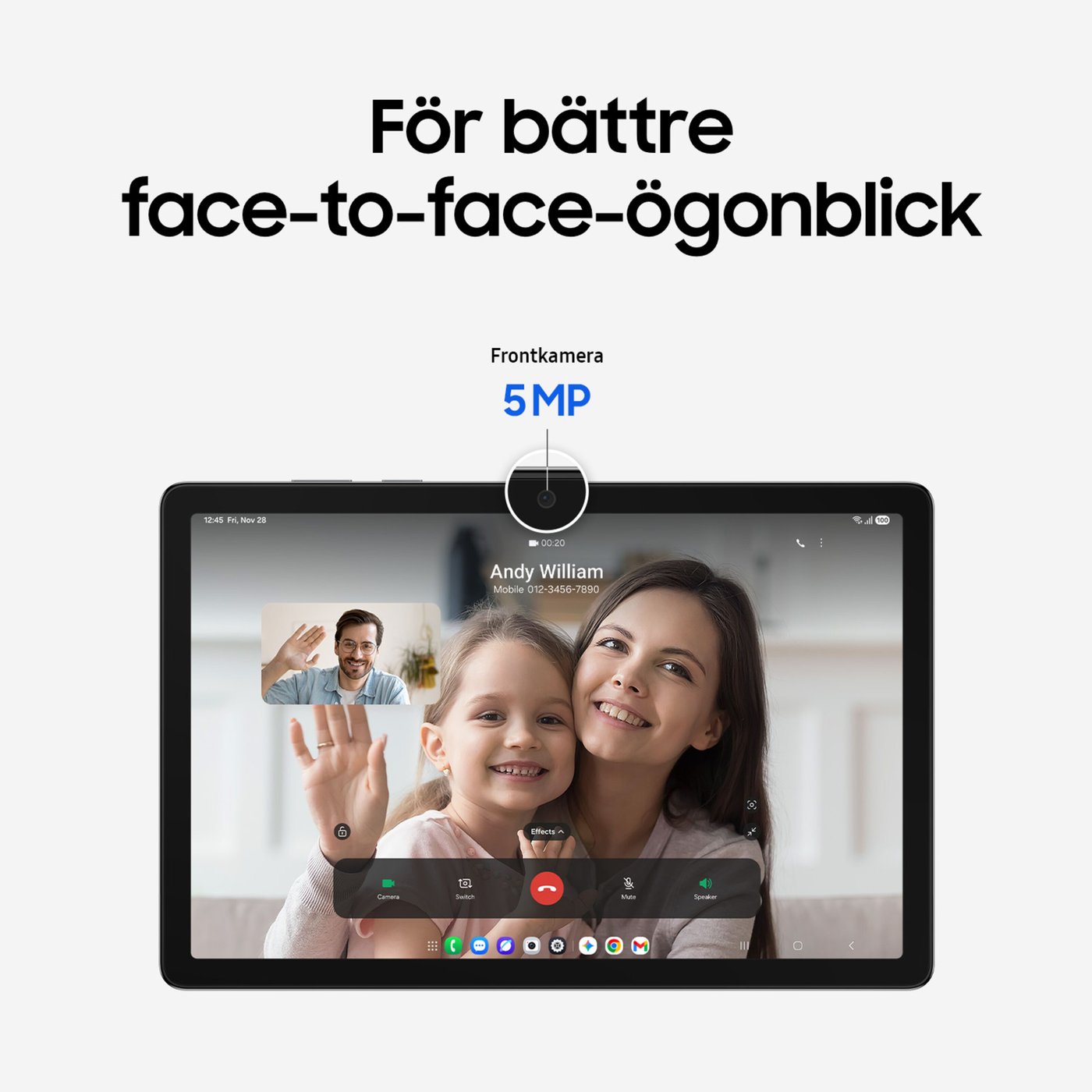 Samsung Galaxy Tab A11+ 8,7" surfplatta Wi-Fi 128 GB