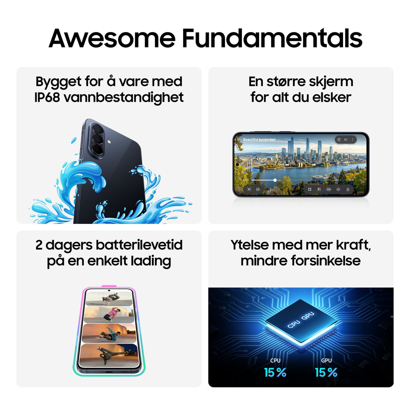 Samsung Galaxy A57 5G Isblå