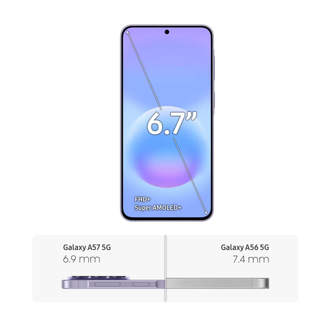 Samsung Galaxy A57 5G 128 GB Awesome Lilac