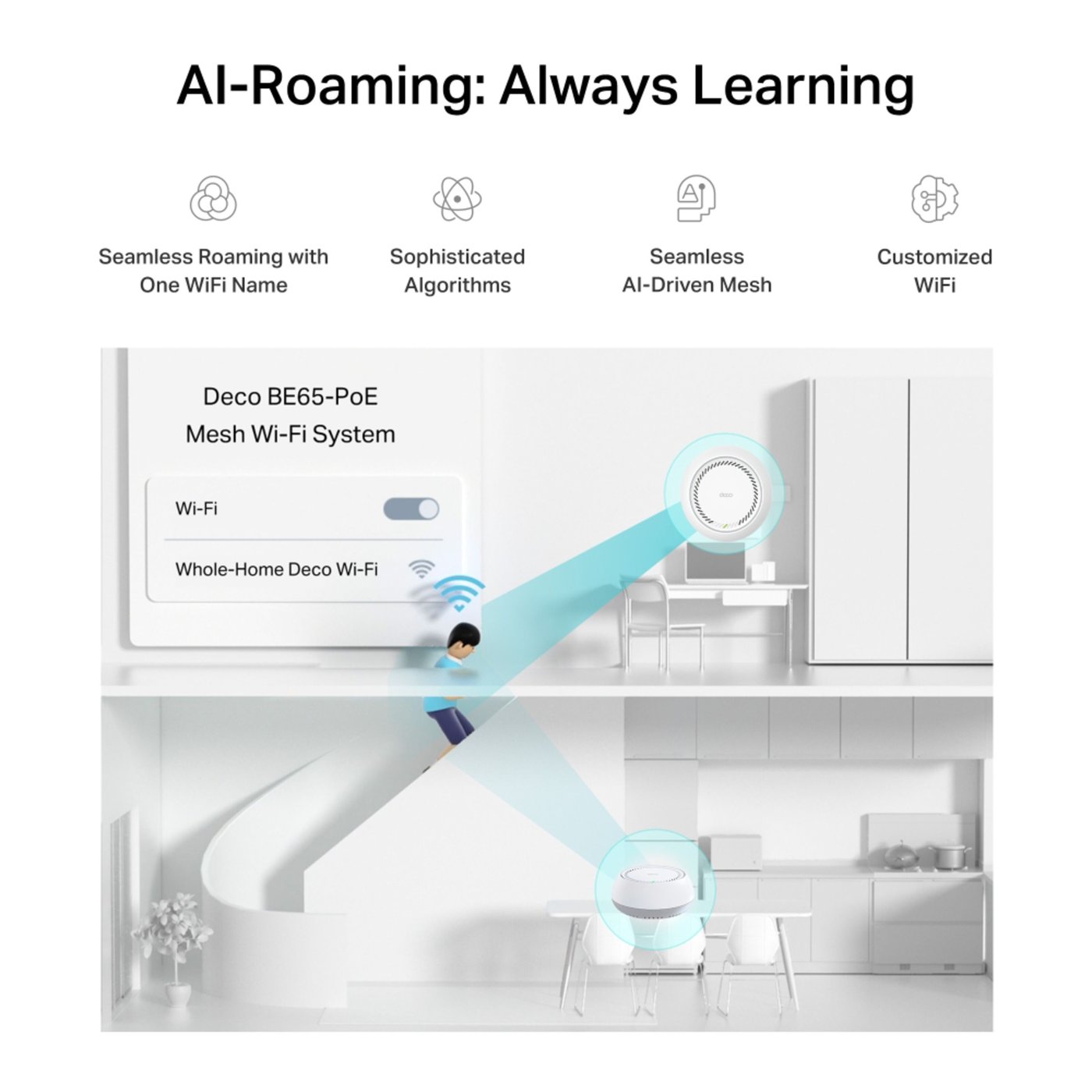 TP-link Deco BE65-PoE Wifi 7-meshsystem 3-pack