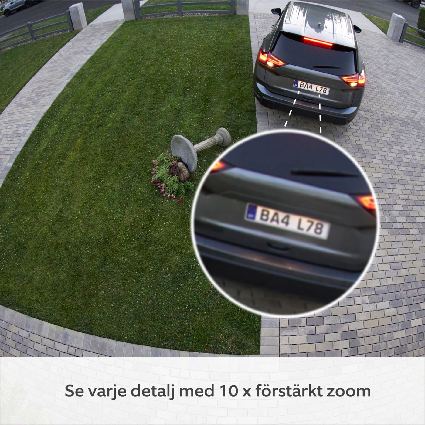 Ring Outdoor Cam Pro Plug-in övervakningskamera Vit