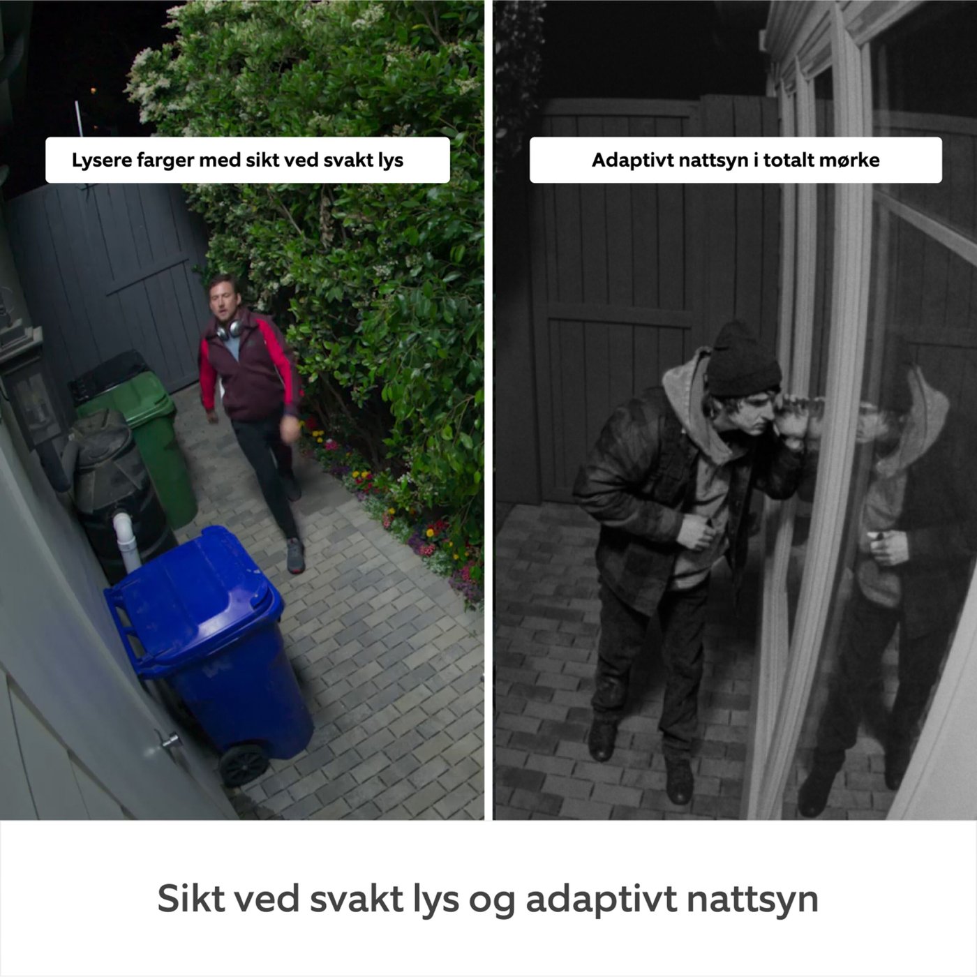 Ring Outdoor Cam Pro Plug-in overvåkingskamera Svart