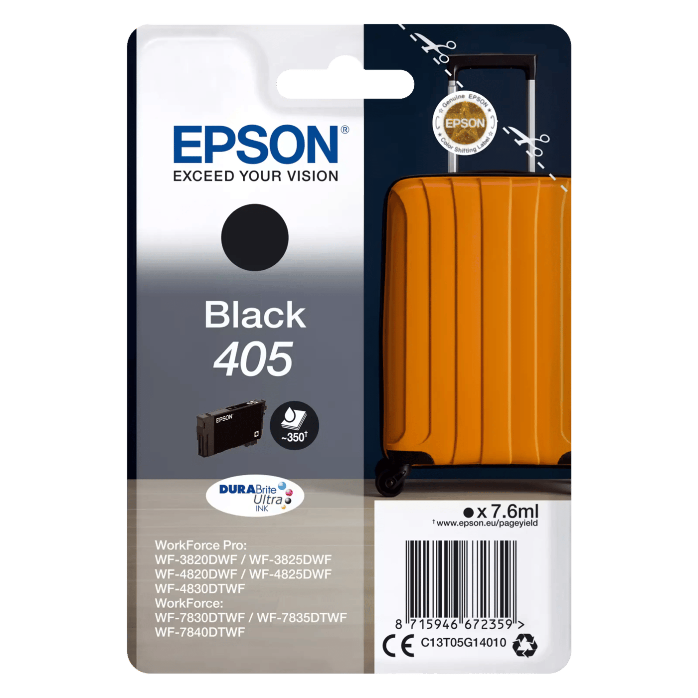 Epson 405 DURABrite Ultra bläckpatron Svart