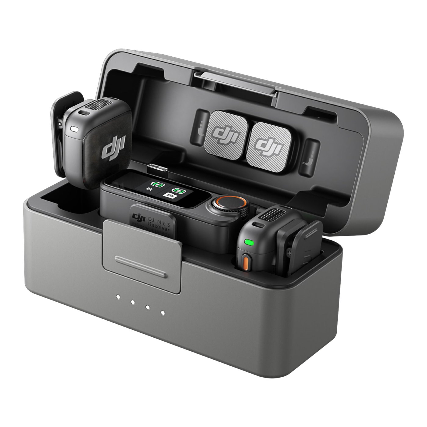 DJI Mic 3 trådlöst mikrofonkit 2 TX + 1 RX + laddningsfodral