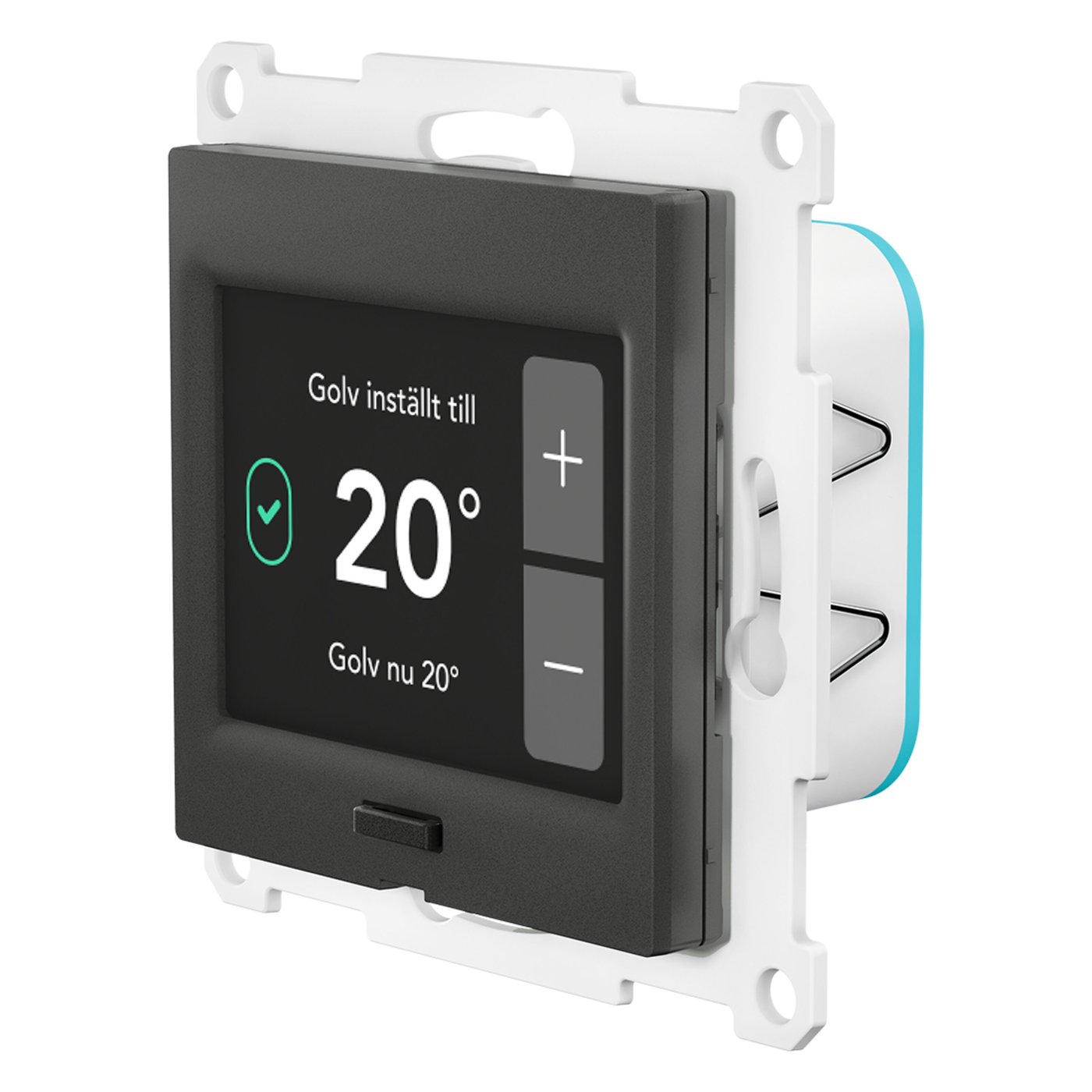 Plejd TRM-01 termostat for elektrisk gulvvarme (Exxact) Exxact, antrasitt