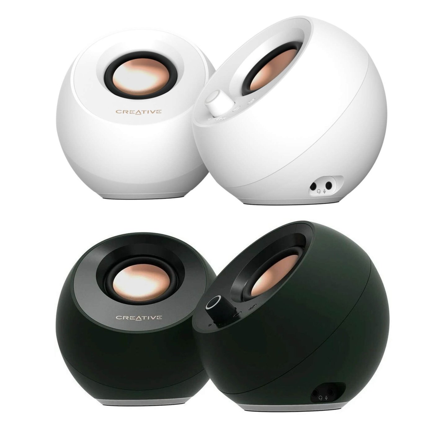 Creative Pebble V3 Pro 2.0 USB-C PC-høyttalere Svart