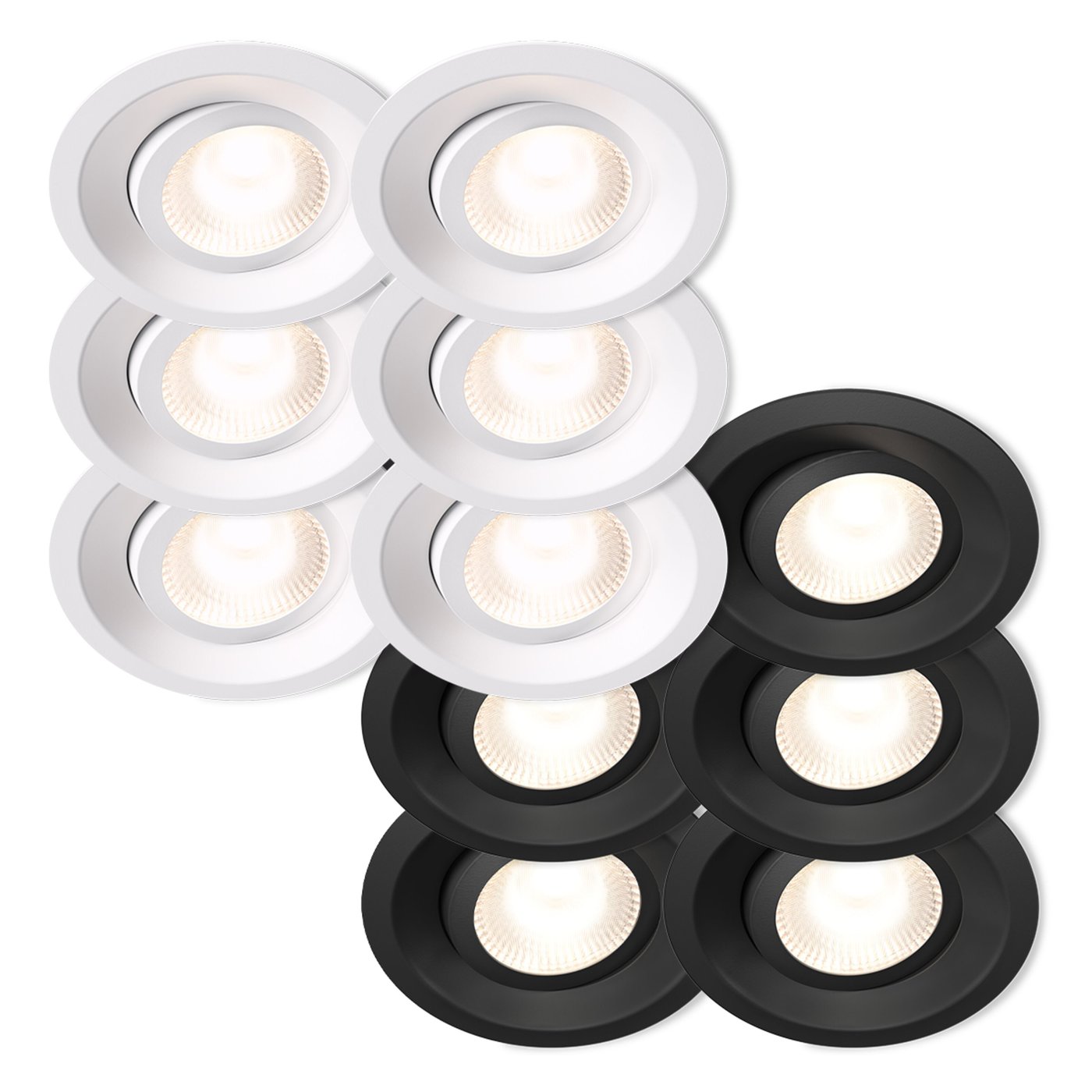 Plejd Downlight Tilt DWN-01 6-pack Svart