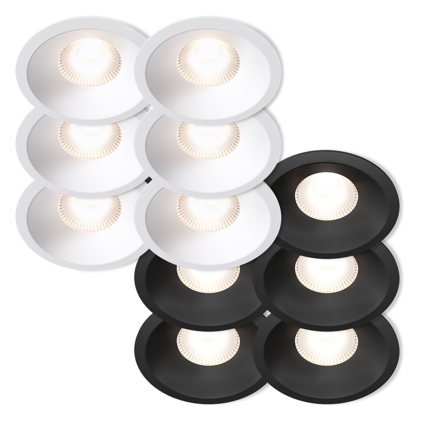 Plejd Downlight Deep DWN-02 6-pack Svart