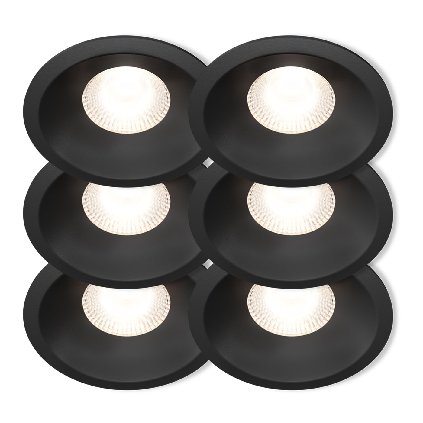 Plejd Downlight Deep DWN-02 6-pack Svart