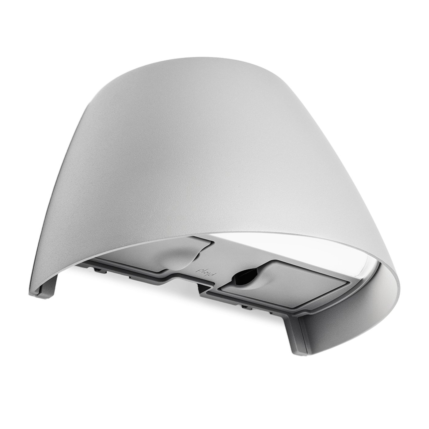 Plejd Smart veggarmatur OUT-02-U med uttak Grå